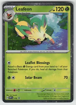 Leafeon (Cosmos Holo) 170 Holo Promo Scarlet & Violet Promo Pokemon Holo NM - Image 1