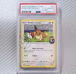 Eevee On The Ball (England Home Jersey) PSA 10📈2020 Pokemon Futsal Promo UK 002 - Image 1