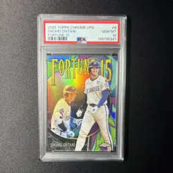 2025 Topps Chrome Update Series - Fortune 15 Shohei Ohtani #F15-6 PSA 10 - Image 1