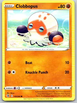 Clobbopus 152/264 Near Mint SWSH08: Fusion Strike Pokemon Shipnow - Image 1