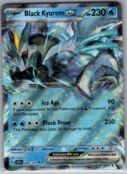 Black Kyurem ex 048/191 - Pokemon TCG SV08: Surging Sparks - Double Rare (NM) - Image 1