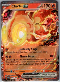 Chi-Yu ex 040/193 - Pokemon TCG SV02: Paldea Evolved - Holo Double Rare (NM) - Image 1