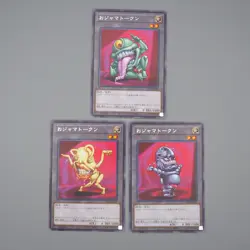 YuGiOh Ojama Black Yellow Green Token 3set TK03-JP026 TK03-JP027 NM-E Japan r457 - Image 1