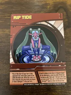 Bakugan Card - Rip Tide - Red Ability Card - BA372a - 25/48e - 2008 - Image 1