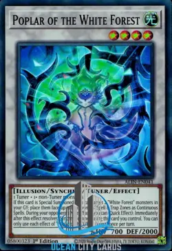 Yugioh ALIN-EN041 Poplar of the White Forest Super Rare Card 1st Edition - Image 1