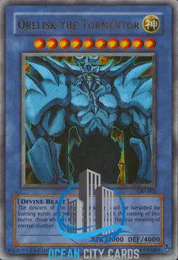 Yugioh Obelisk The Tormentor GBI-002 Egyptian God Card Ultra Rare LP - Image 1
