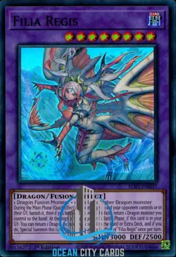 Yugioh ALIN-EN037 Filia Regis Super Rare Card 1st Edition - Image 1