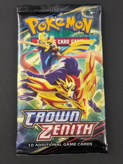 Lot of (10) Pokemon Sword & Shield Crown Zenith Booster Packs SEALED - Image 2