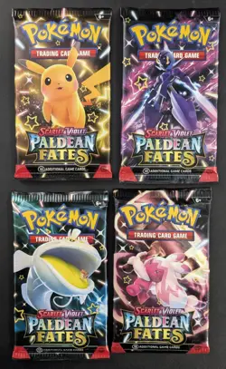 Lot of (18) Pokemon Scarlet & Violet SV4.5 Paldean Fates Booster Packs SEALED - Image 2