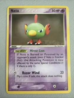 Natu 66/107 | Pokemon EX Deoxys | Near Mint NM #66 | Yuka Morii Clay Art - Image 1