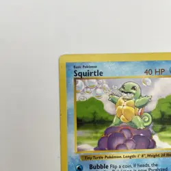 Squirtle 63/102 Base Set Shadowless MP WOTC Pokemon TCG Vintage Single - Image 3