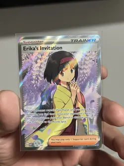 Erika's Invitation 196/165 SV: 151 Ultra Rare Full Art NM Pokemon TCG - Image 3