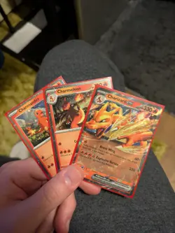Pokemon Charizard ex Black Star Promo, Charmeleon, Charmander Holo Lot of 3 - Image 1