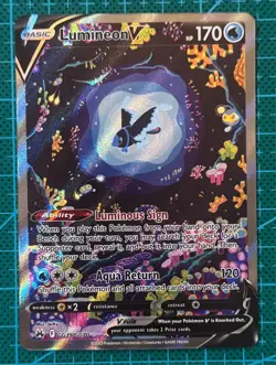 Pokemon TCG Lumineon V GG39/GG70 Ultra Rare Crown Zenith: Galarian Gallery - Image 1