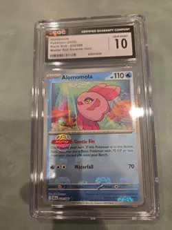 ALOMOMOLA 024/086 CGC 10 BLACK BOLT MASTER BALL REVERSE POKEMON TCG - Image 1