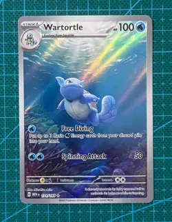 Pokemon TCG Wartortle 171/165 Illustration Rare Scarlet & Violet: 151 English - Image 1