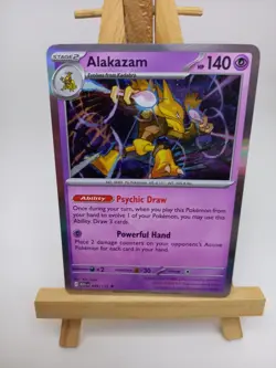 Pokemon 56/132 Alakazam Holo Rare Mega Evolutions Pack Fresh - Image 1