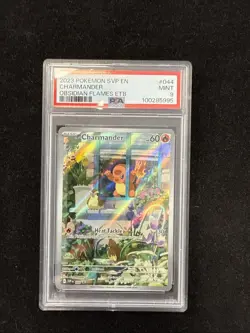 Pokemon Charmander #044 Scarlet & Violet Promo Holo 2023 PSA 9 - Image 1