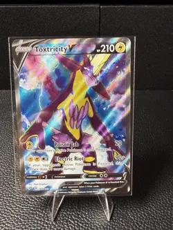 Toxtricity V 182/192 Rare Ultra Rebel Clash Pokemon Near Mint - Image 1