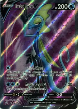 Inteleon V 180/192 Ultra Rare Rebel Clash Pokemon Light Play - Image 1