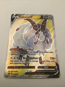 Dubwool V Full Art, 188/192 Rebel Clash, M/NM, Pokemon TCG - Image 1