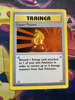 1999 Pokemon TCG - Base Set Shadowless: Trainer: Super Potion #90/102 - LP - Image 1