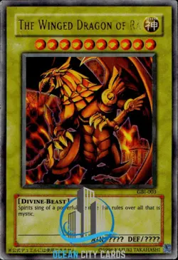 Yugioh The Winged Dragon of Ra GBI-003 Ultra Rare Egyptian God Card - Image 1