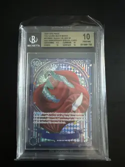 One Piece TCG Azure Sea’s Seven 3rd Anniversary SP Buggy Silver BGS 10 Pristine - Image 1