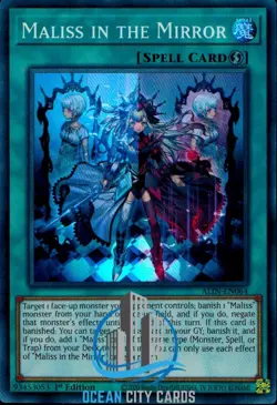 Yugioh ALIN-EN064 Maliss in the Mirror Super Rare Card 1st Edition - Image 1