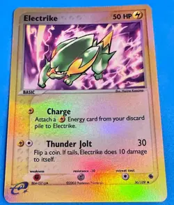 Pokemon Electrike 30/109 EX Ruby and Sapphire Reverse Holo - Image 1
