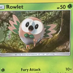 ROWLET ( SM01 ) PROMO Reverse Holo 2016 Pokemon Card - Image 2