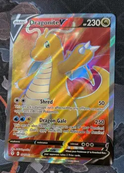 Dragonite V (Full Art) 191/203 SWSH07: Evolving Skies Ultra Rare Pokemon Card NM - Image 1