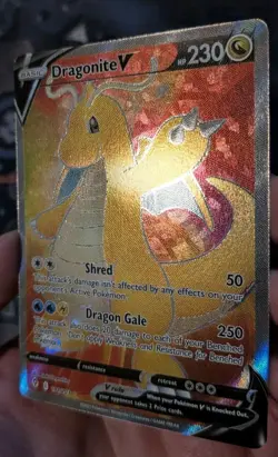 Dragonite V (Full Art) 191/203 SWSH07: Evolving Skies Ultra Rare Pokemon Card NM - Image 4