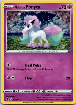 Galarian Ponyta SWSH013 NM Pokemon Card TCG - Image 1
