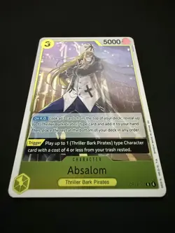 Absalom OP14-100 R One Piece Card The Azure Sea's Seven OP14 English NM - Image 3