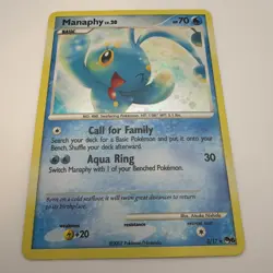 Manaphy Pokemon Cards 3/17 Holographic Rare - Image 1