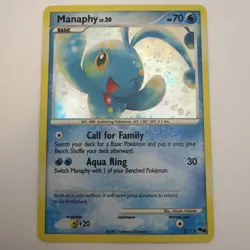 Manaphy Pokemon Cards 3/17 Holographic Rare - Image 2