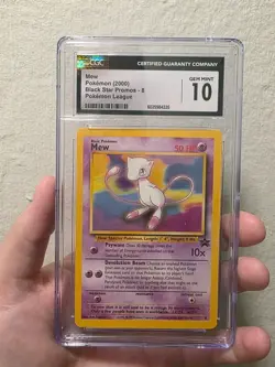 Mew Pokemon Card 2000 Black Star Promo 8 CGC Gem Mint 10 - Image 1