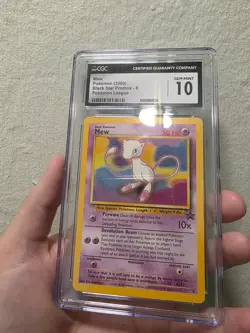 Mew Pokemon Card 2000 Black Star Promo 8 CGC Gem Mint 10 - Image 2