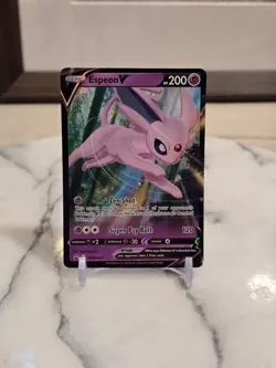 Pokemon TCG Espeon V - Sword & Shield Promo Card (Holo) SWSH201 Full Art LP - Image 1