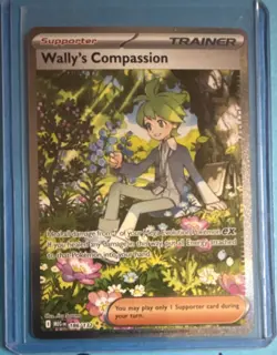Pokemon Wally's Compassion 186/132 Special Illustration Rare Holo Trainer - Image 1