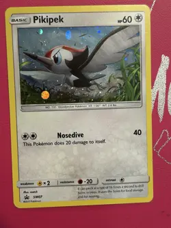 Pikipek - SM07 - Black Star Promo - Pokemon TCG - LP - Cosmos Holo - Image 1