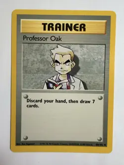 1999 Professor Oak SHADOWLESS Base Set 88/102 Vintage Pokemon NM Clean - Image 1
