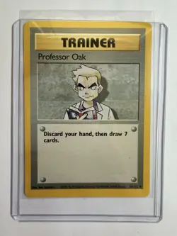1999 Professor Oak SHADOWLESS Base Set 88/102 Vintage Pokemon NM Clean - Image 3