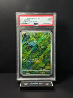 2023 Pokemon Mew En-151 Illustration Rare Bulbasaur #166 PSA 9 - Image 1
