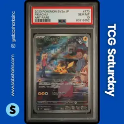 2023 POKEMON SCARLET & VIOLET POKEMON 151 JP #173/165 PIKACHU ART RARE PSA 10 - Image 1