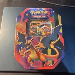 Mega Charizard Ex Tin - Mega Charizard Y EX Promo - Pokemon TCG Factory Sealed - Image 1