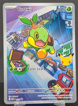 Pokemon Turtwig #040 English MEP Black Star Promo 1st Partner Stamped 30th - Image 1