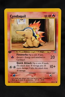 Cyndaquil 1st Edition 57/111 MP Neo Genesis Regular Common Pokemon TCG - Image 1