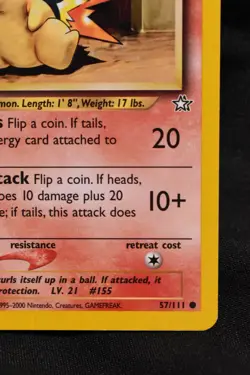 Cyndaquil 1st Edition 57/111 MP Neo Genesis Regular Common Pokemon TCG - Image 4